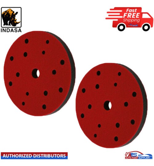 2x Indasa GCA-32 Softform Adaptor Pad150mm 15 Hole (150mm) (10mm Thick)